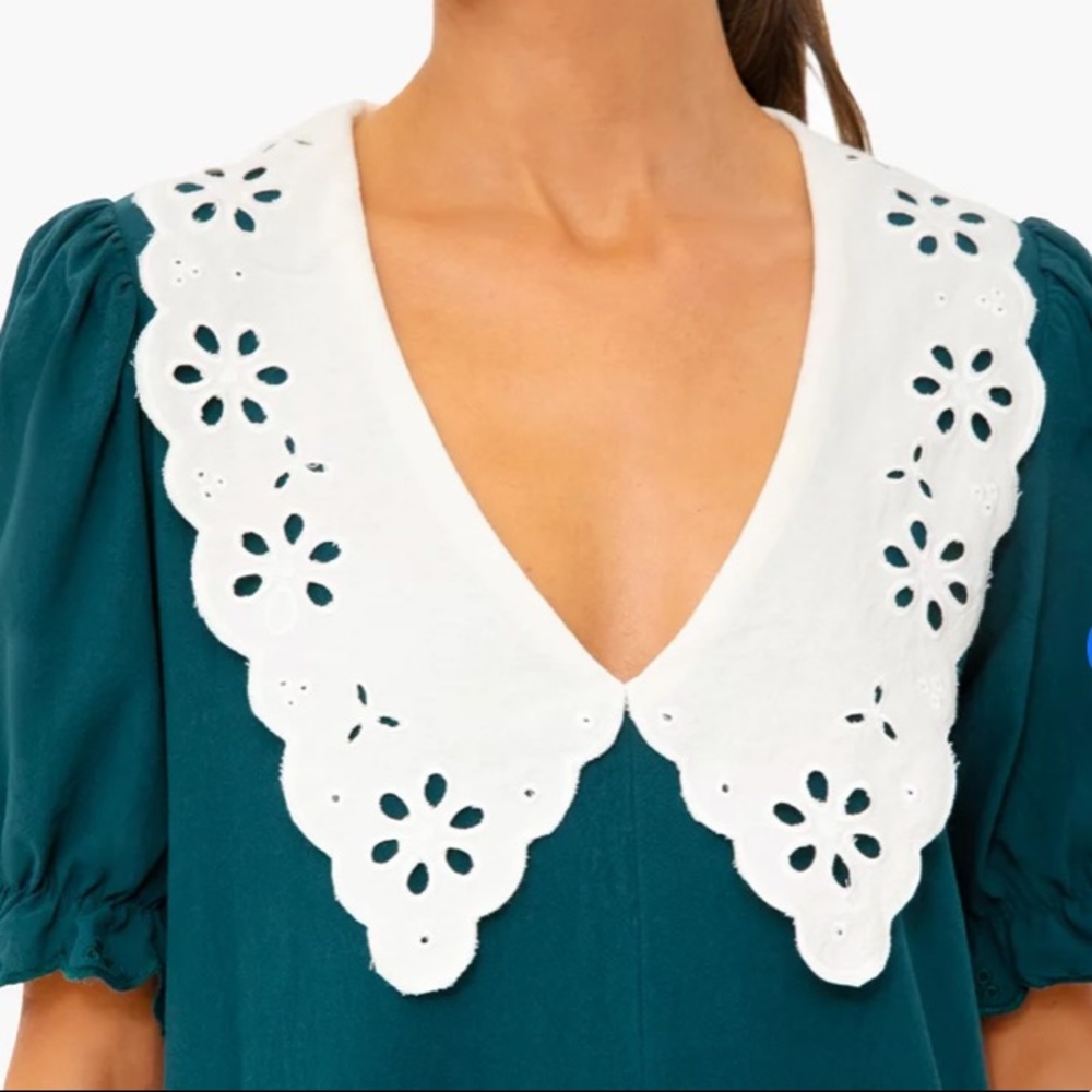 **Last One Medium** Peacock Green Kit Dress
POMANDER PLACE - Picture 6 of 8
